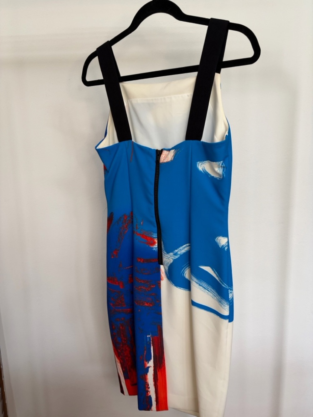 Milly Black, White & Blue Colorblock Dress - Picture 4 of 4